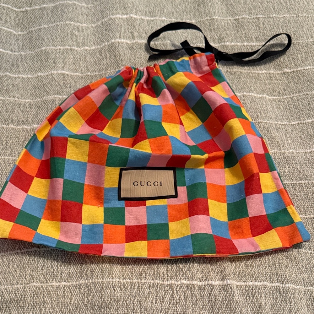 Gucci Colorful Checkered Dust bag - Picture 4 of 11